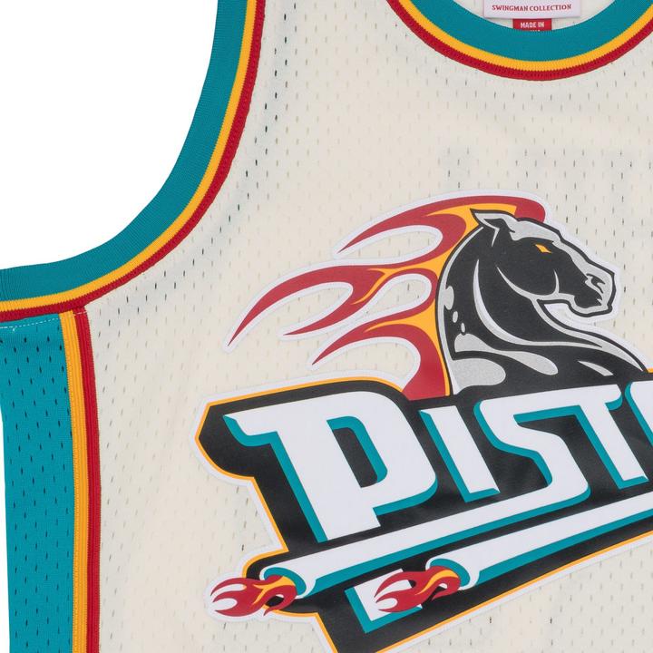 Produktbild Mitchell & Ness Swingman Jersey Detroit Pistons OFF-WHITE Grant Hill - S (S)