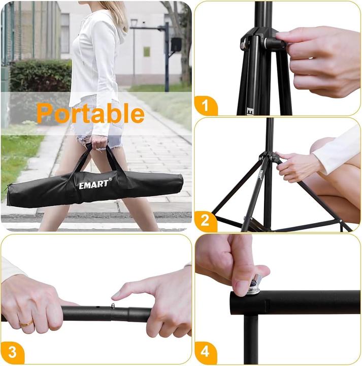 Image du produit Emart Supports de fond de photo (300 cm, 260 cm)