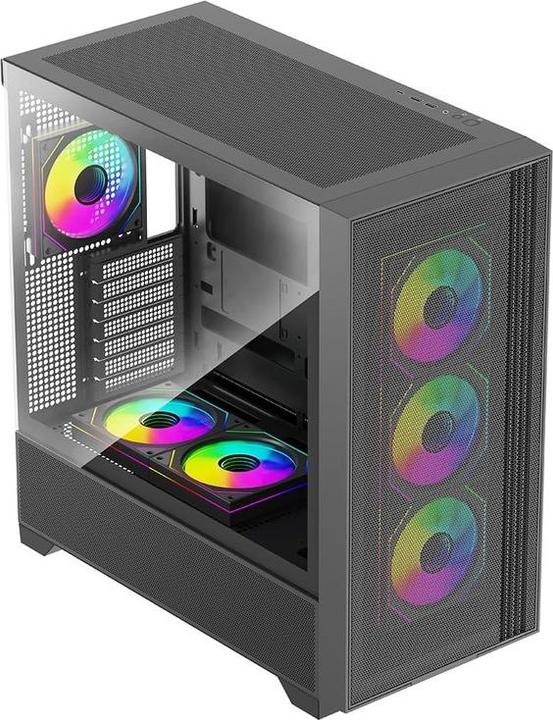 Produktbild Xilence Flux X916.ARGB (schwarz, Tempered Glass) (ATX, mATX, Mini-ITX)