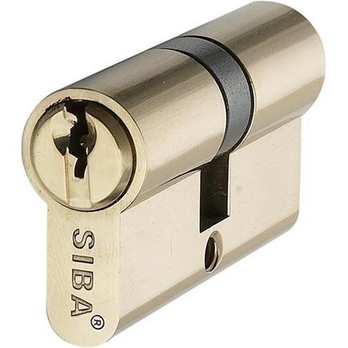 Siba, Türschloss + Schliesszylinder, LOCK CYLINDER 12162/C 62MM BP