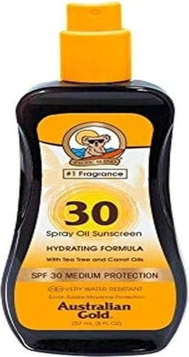Immagine prodotto Australian Gold Olio spray (Spray solare, Olio abbronzatura, SPF 30, 237 ml)