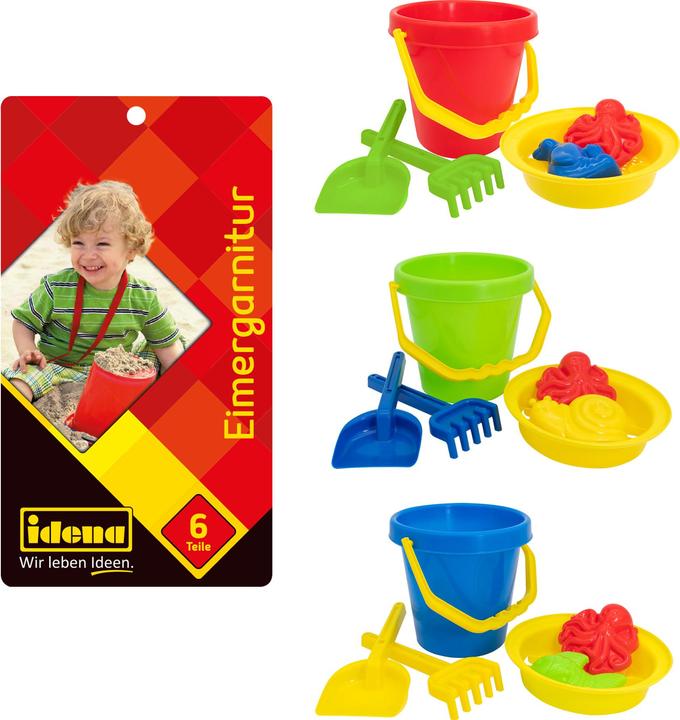 Actual product image Idena Bucket set 6 pieces, 2 assorted