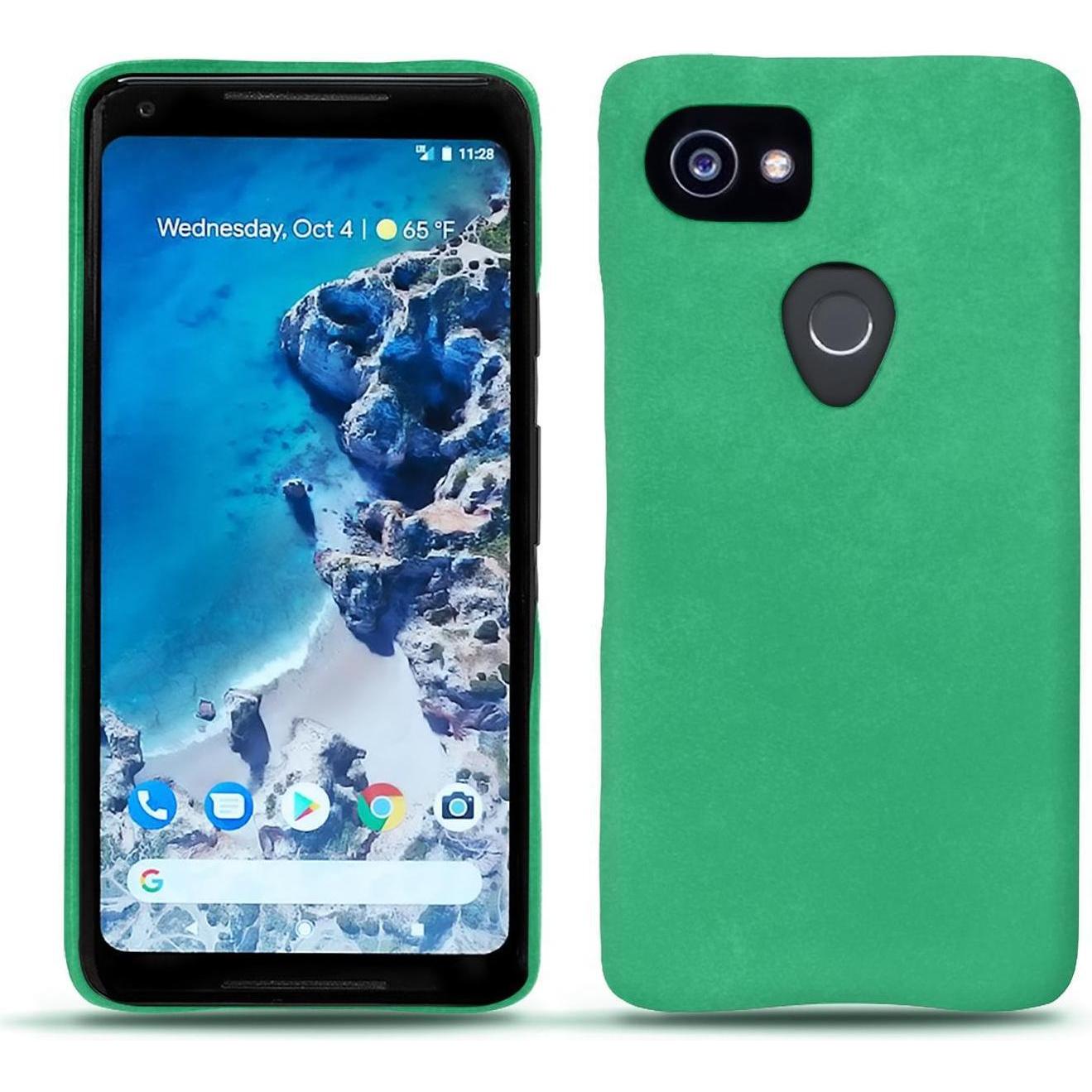 Noreve Lederschutzhülle (Google Pixel 2 XL), Smartphone Hülle, Grün
