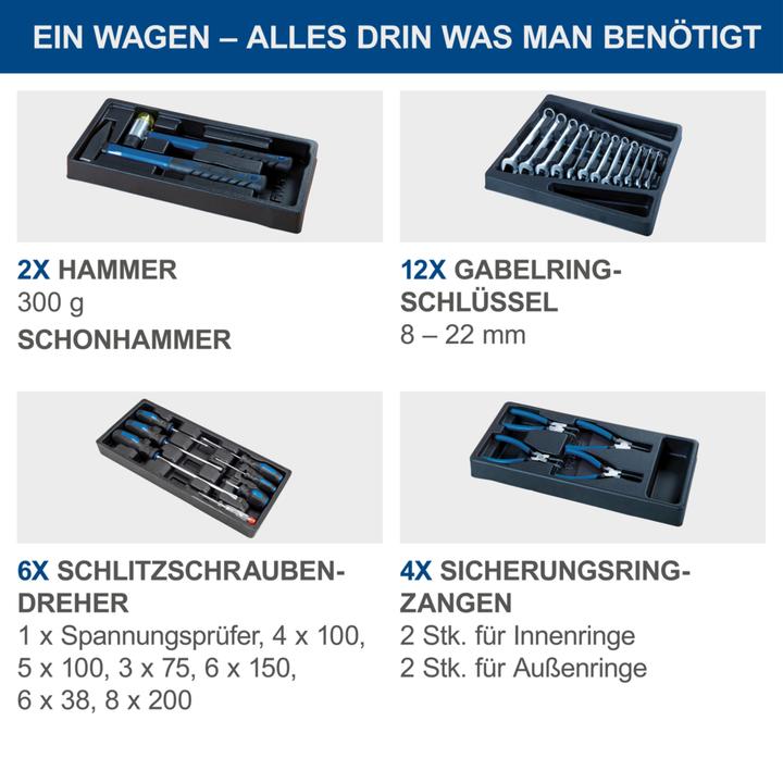 Produktbild Scheppach TW1000 Werkstattwagen 263-tlg. (263 x)