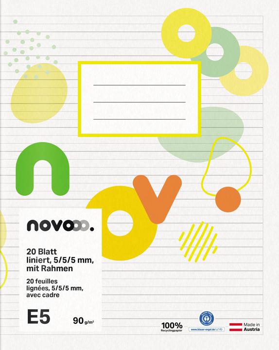 Actual product image Novooo Exercise book E5 (E5, Lined, Hardcover)