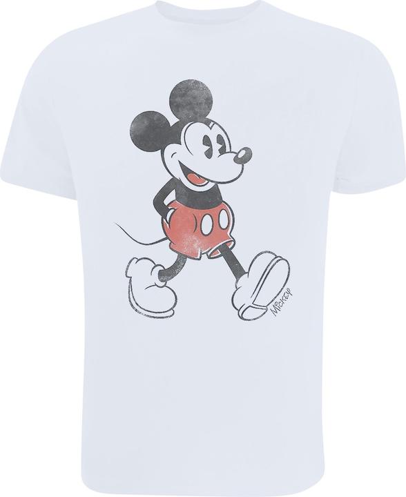 Produktbild Disney Mens Walking Mickey Mouse Cotton T-Shirt (S)