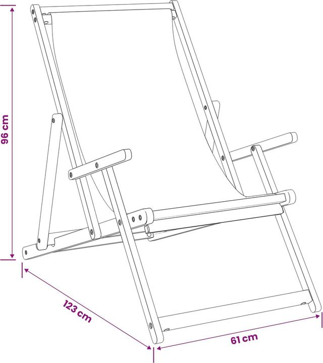 Immagine prodotto vidaXL Liegestuhl (107 cm)