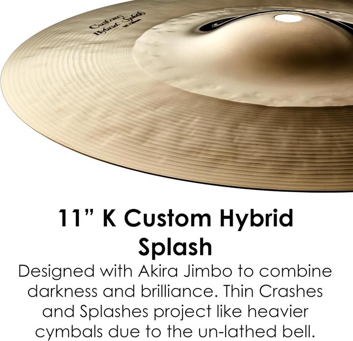 Actual product image Zildjian K Custom Hybrid Splash 11 inch (11", Drum set)