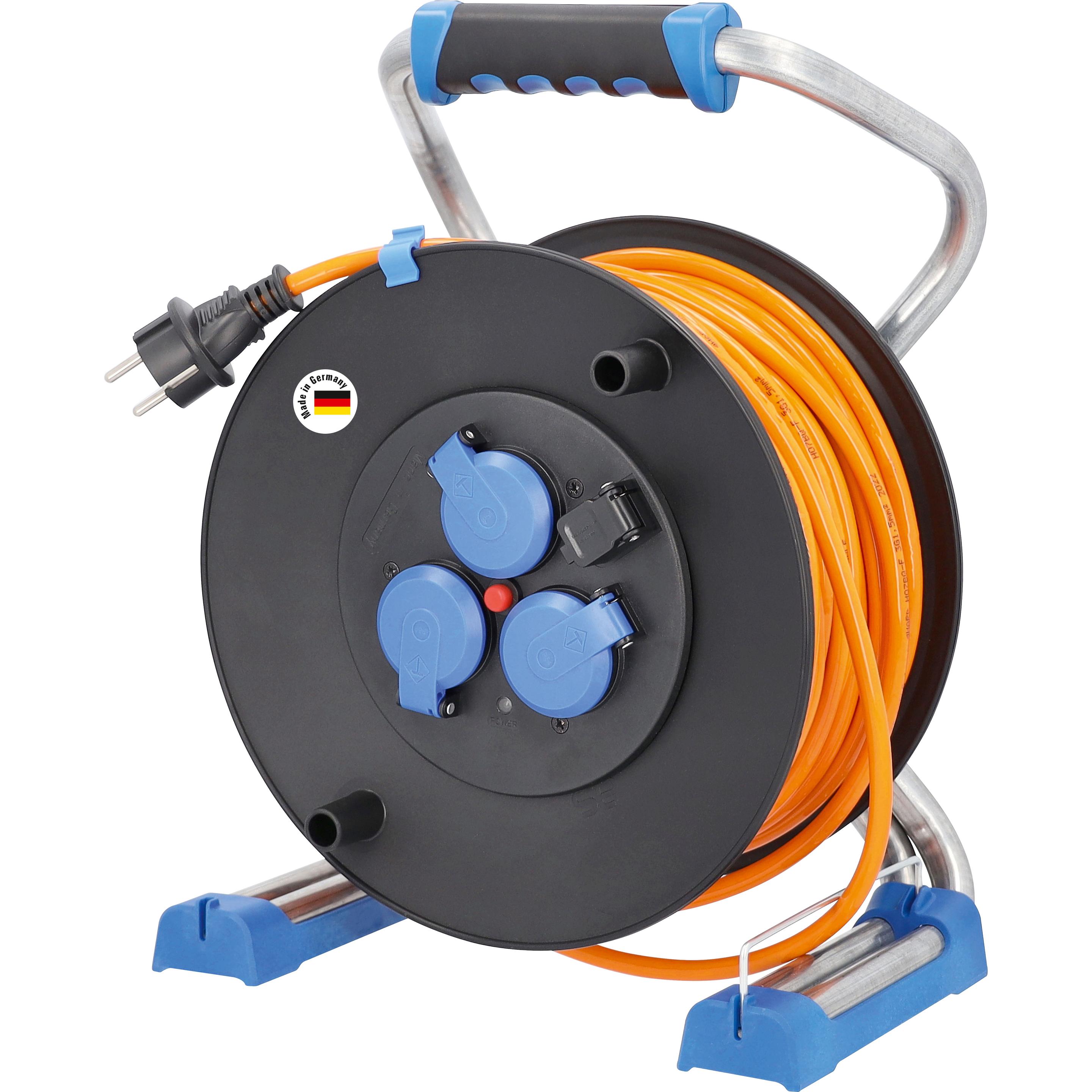 As - Schwabe, Kabelrolle, Kunststoffkabeltrommel mit USB (50 m, 1.50 mm²)