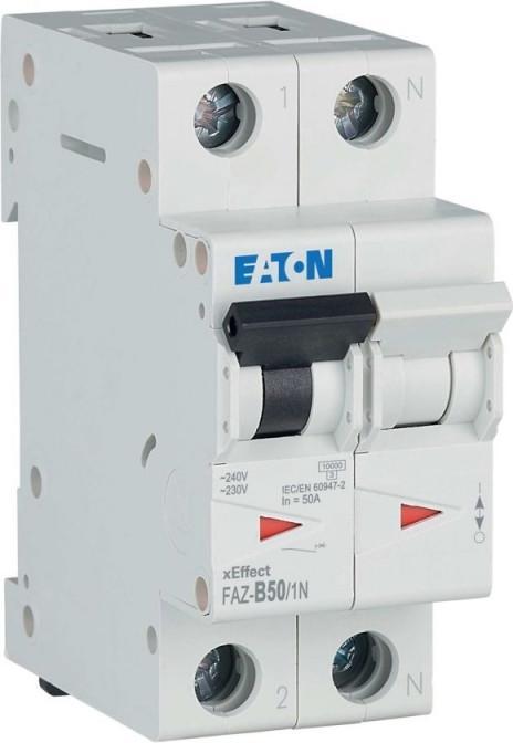 Actual product image Eaton Circuit breaker, 50 A, 1p+N, 278653