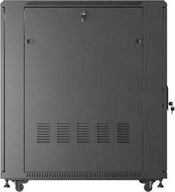 Image du produit Lanberg Armoire rack autonome 19" 22U 600x1000 noir avec porte vitrée (emballage à plat) (22 HE, Rack 19 pouces)