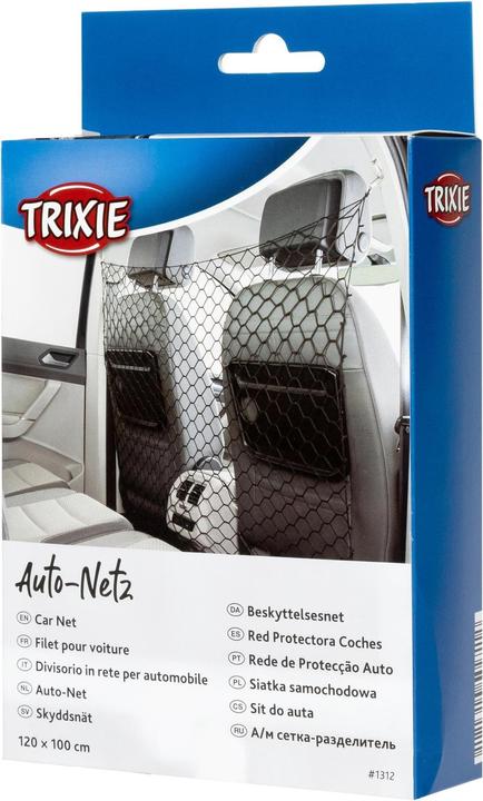 Immagine prodotto Trixie Rete per auto, circa 1x1m, nero (Cane, Riflettori)