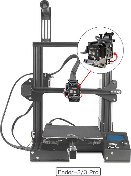 Image du produit Creality Kit Sprite Extruder Pro avec rouleaux et câble (Accessoire)