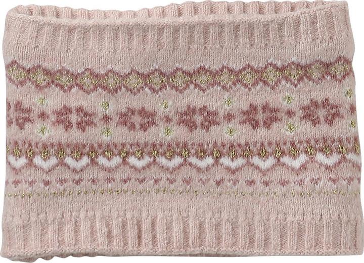 Produktbild Vertbaudet Mädchen Set: Mütze, Rundschal & Handschuhe mit Jacquardmuster und goldenen Details