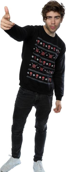 Actual product image Mens Deadpool Christmas Sweatshirt (L)