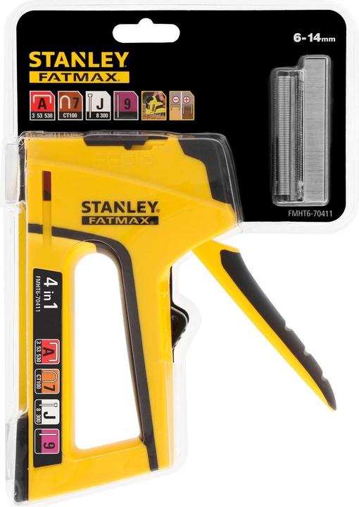 Image du produit Stanley Agrafeuse manuelle et cloueuse TR400 4en1