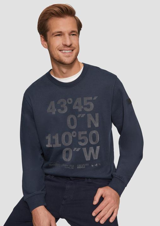 Produktbild S.Oliver Sweatshirt Sweatshirt mit Flock-Print (M)