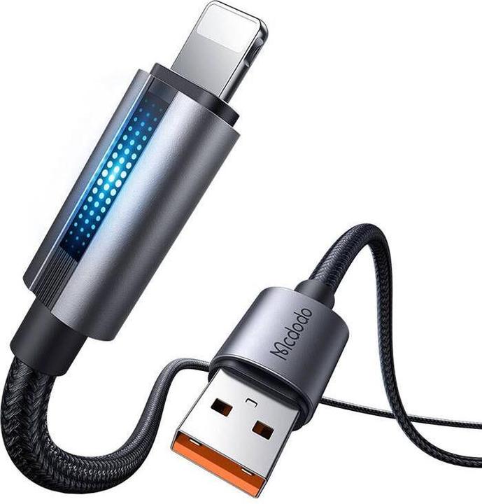Immagine prodotto Mcdodo CA-5660 Cavo da USB-A a Lightning con luce lampeggiante 1,2 m (nero) (1.20 m, USB 3.0)