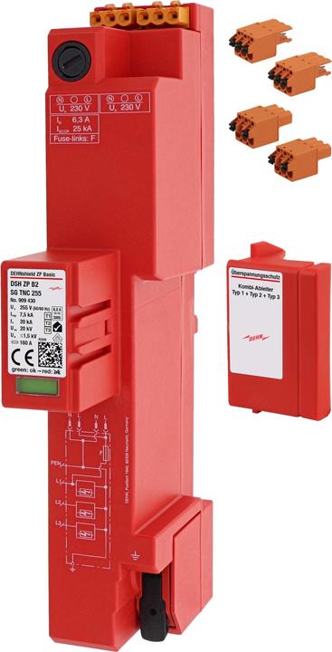 Actual product image Dehn DEHNshield ZP Basic DSH ZB 909430 B2 SG TNC 255 Combination arrestor type1+2