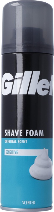 Gillette Schiuma da barba a base sensibile (200 ml, Schiuma da barba)