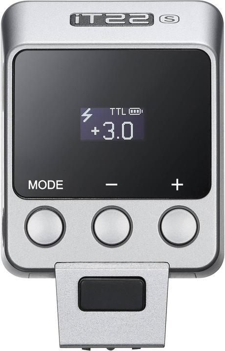Actual product image Godox iT22 C silver - TTL Mini Flash for Canon silver (Flash unit battery)