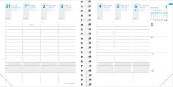 Produktbild Quo Vadis Time & Life Cassandra FR 2021 QV540066 recharge 1W/2S, 16x16cm (A5+, 1 Woche / 2 Seiten)