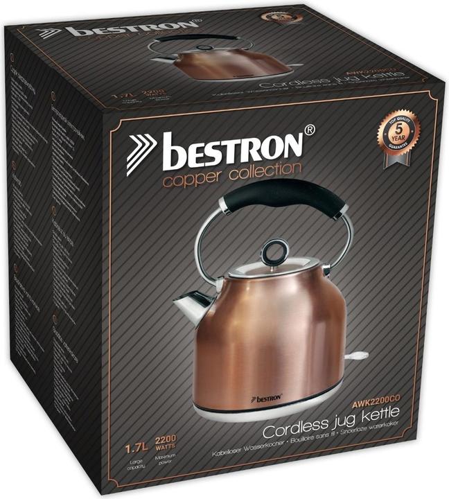 Immagine prodotto Bestron AWK2200CO Bollitore in rame (1.70 l)