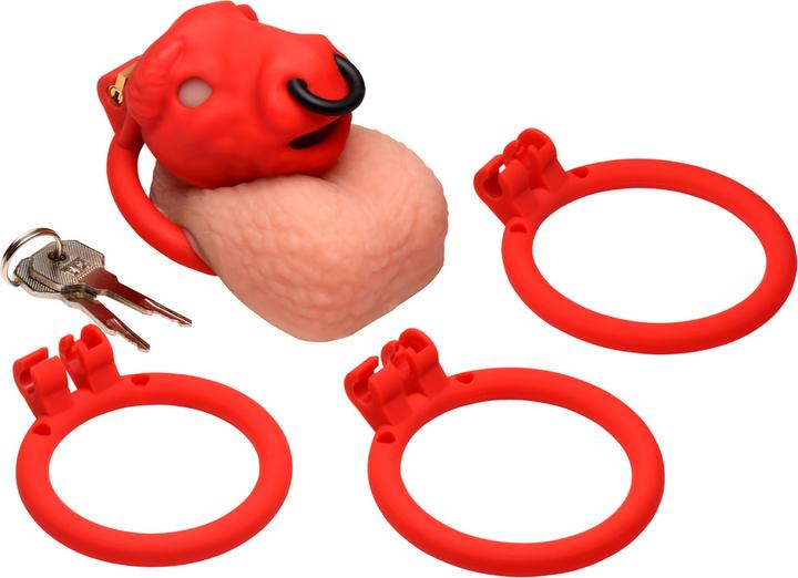 Produktbild XR Brands Bull - Chastity Cage - Red