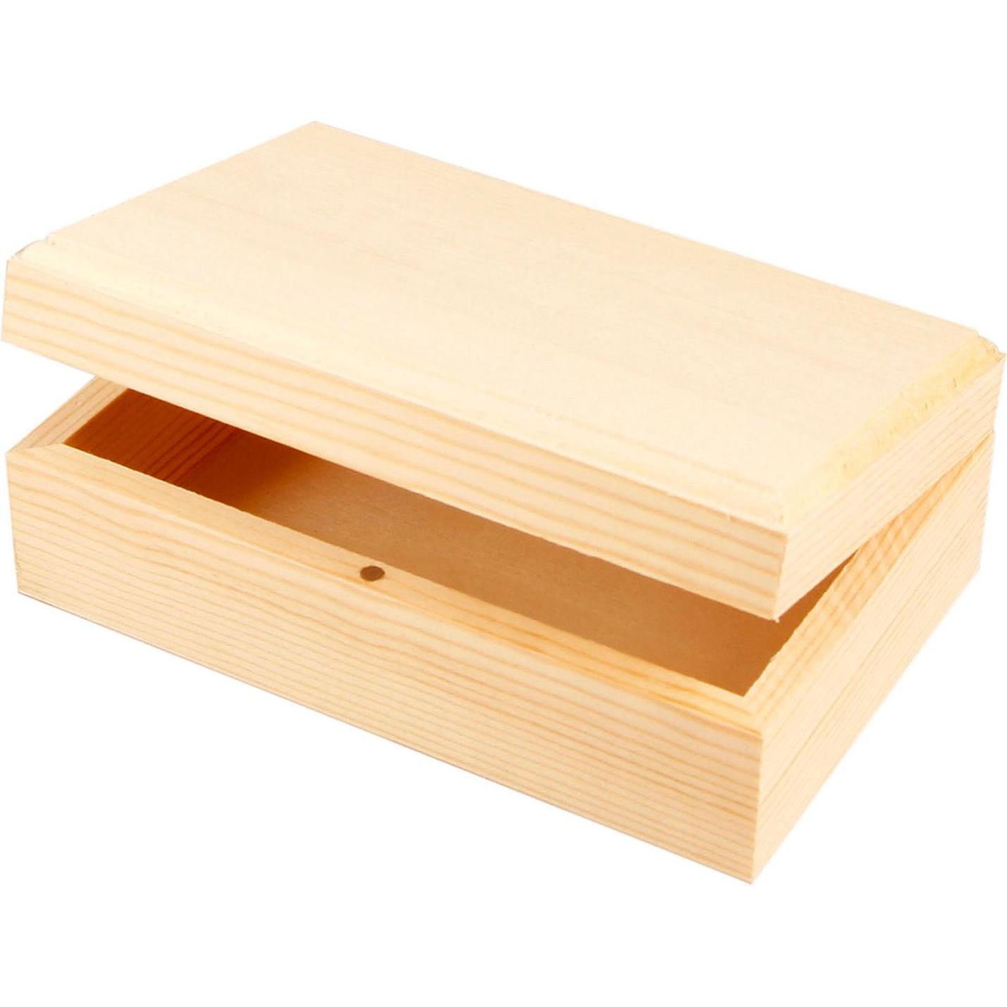 Creativ Company, Uhrenbox + Schmuckaufbewahrung, Holzschatulle, Braun