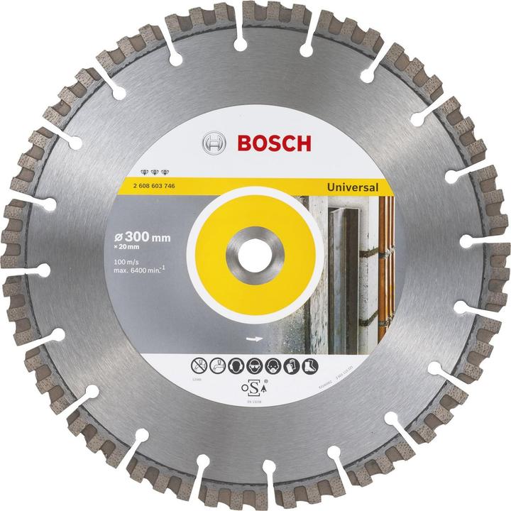 Produktbild Bosch Professional Zubehör Diamanttrennscheibe Best for Universal, 300 x 20,00 x 2,8 x 15 mm