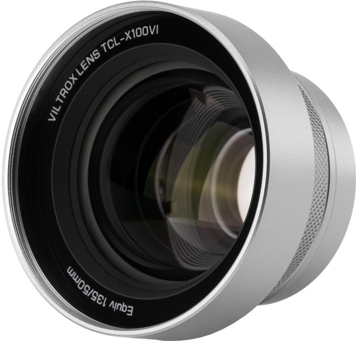 Viltrox TCL X100VI Telephoto Conversion Lens for Fuji X100VI Silver (Teleconverter)