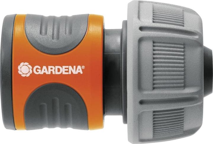 Actual product image Gardena 18216-50 Connecting piece for water hose Hose connection plastic Black (Hose connector, 19 mm)