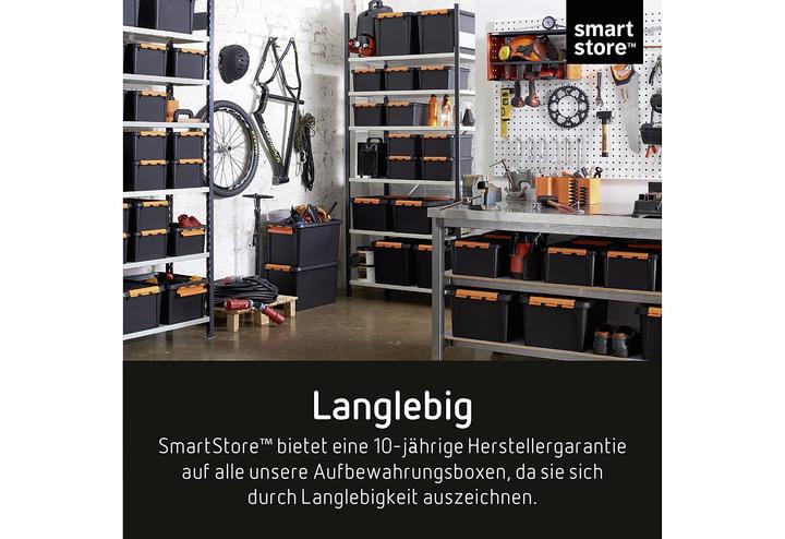 Produktbild Smartstore Aufbewahrungsbox PRO 15, 14 Liter, schwarz (30 cm, 14 l, 1x)