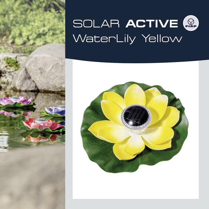 Image du produit Fiap 3206-3 SOLAR ACTIVE WaterLily Yellow Solar-Dekoleuchte LED LED fest eing (IP65)