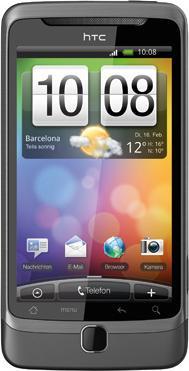Actual product image HTC Desire Z - Anthracite - QWERTZ Multilingual (1.50 GB, 3.70", 3G)