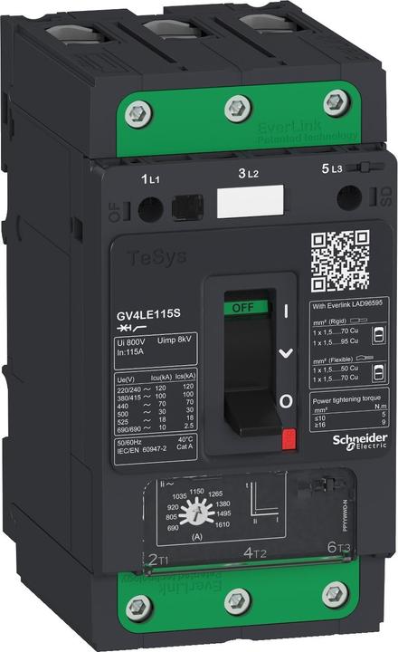 Actual product image Schneider Electric GV4LE Mag 80A 50kA Elink