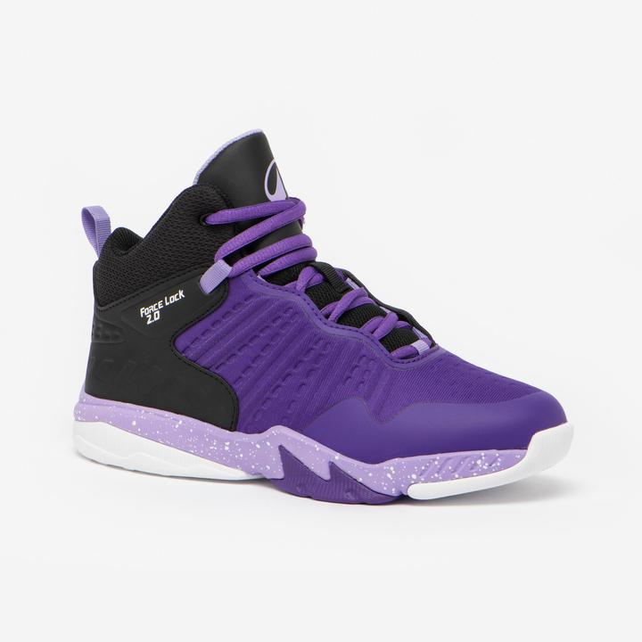 Tarmak Chaussures de basketball enfant - ss500 high jr Violet
