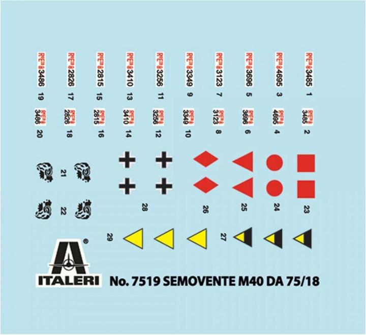 Image du produit 1:72 Semovente M40 da 75/18, 2 pcs