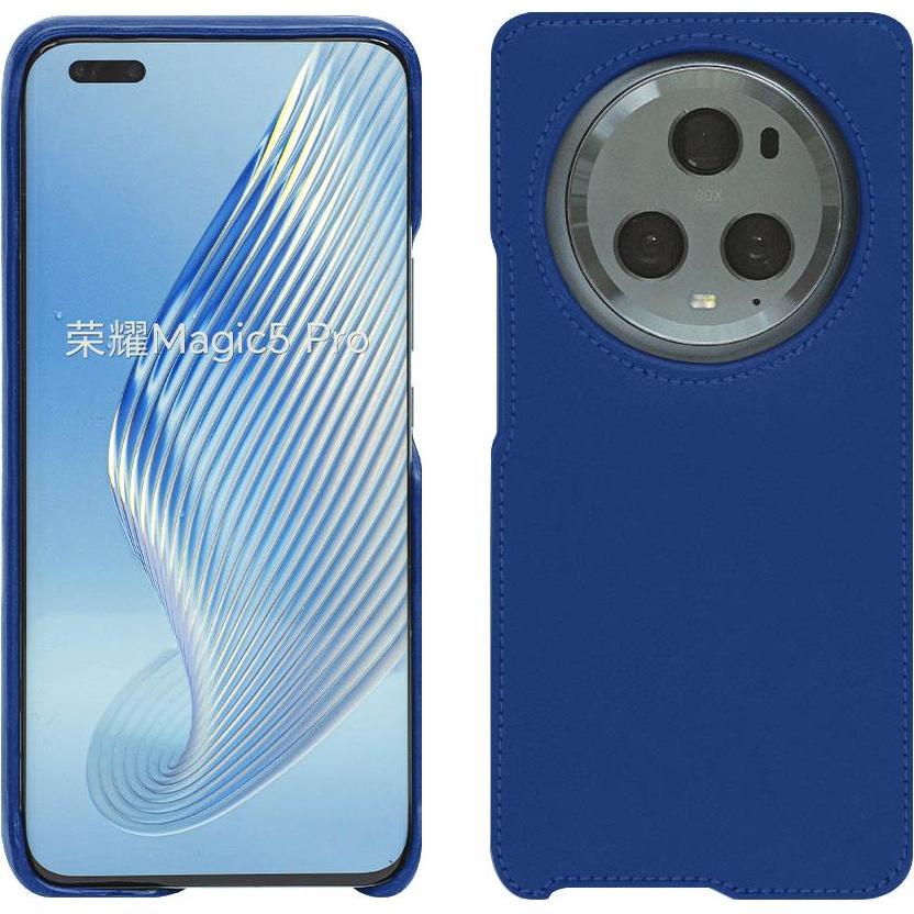 Noreve Lederschutzhülle (Honor Magic5 Pro), Smartphone Hülle, Blau