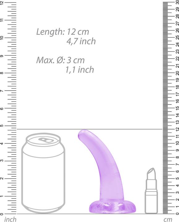 Image du produit RealRock 4,5" / 11,5cm Non Realistic Dildo Suction Cup