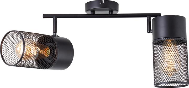 Produktbild Brilliant Kamolo Spotrohr 2flg schwarz matt (E27)