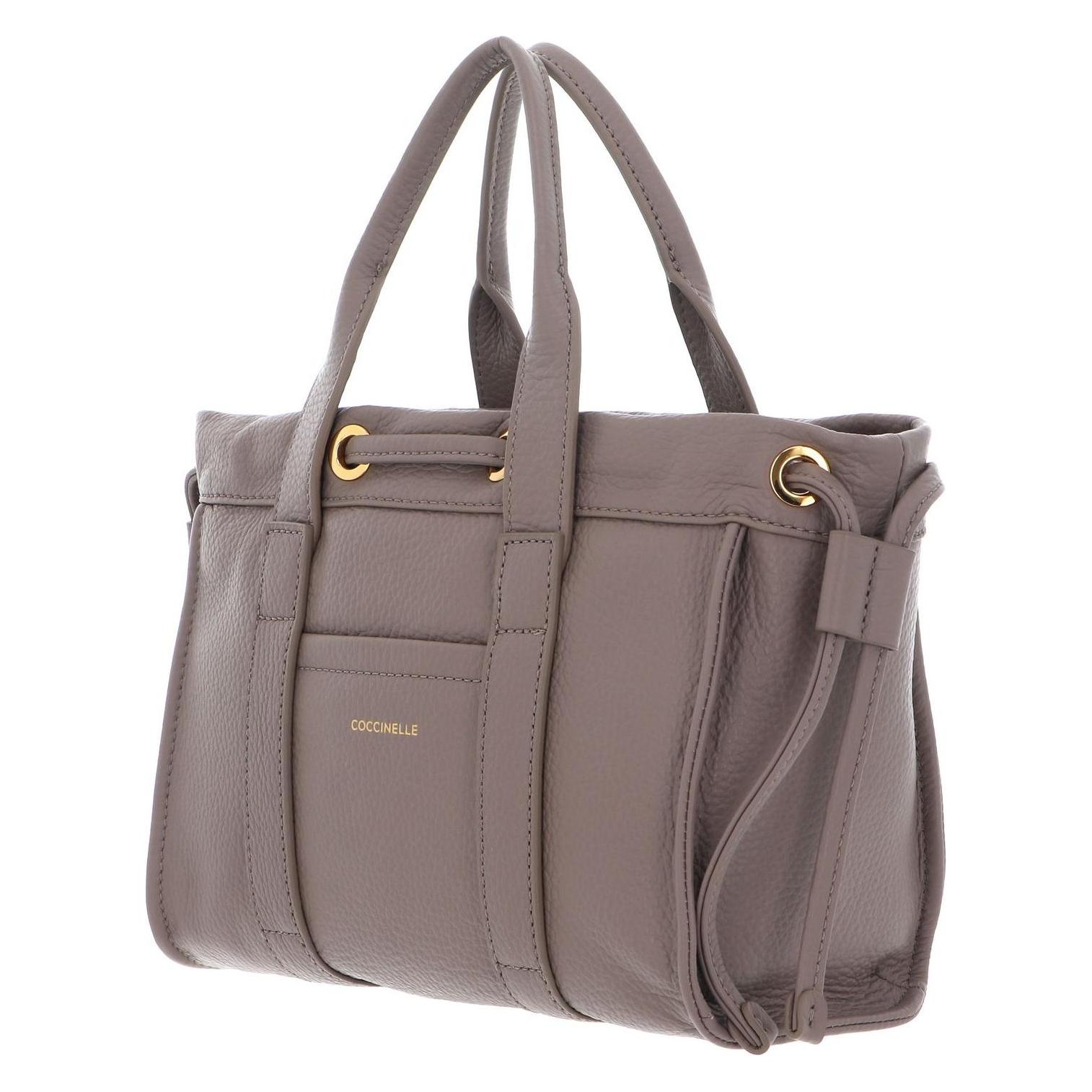 Coccinelle, Damen, Handtasche, 2Day Signature Handbag Grained Leather, Braun