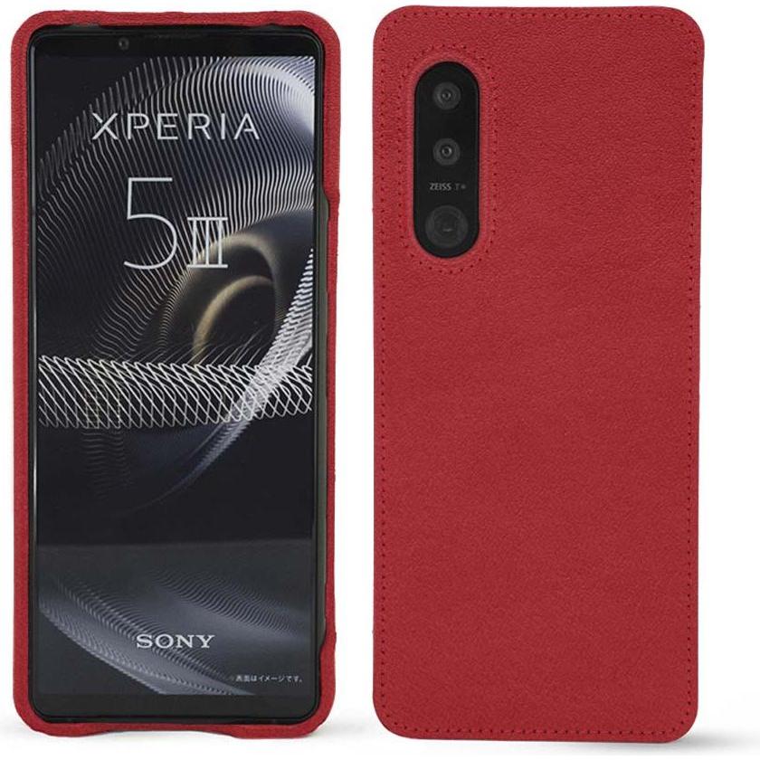 Noreve Lederschutzhülle (Sony Xperia 5 III), Smartphone Hülle, Rot