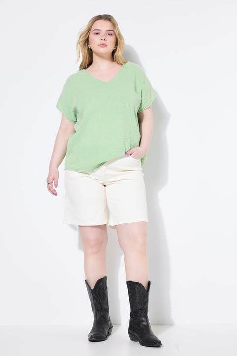 Actual product image Studio Untold Denim Elastic Waist Bermuda Shorts (48)
