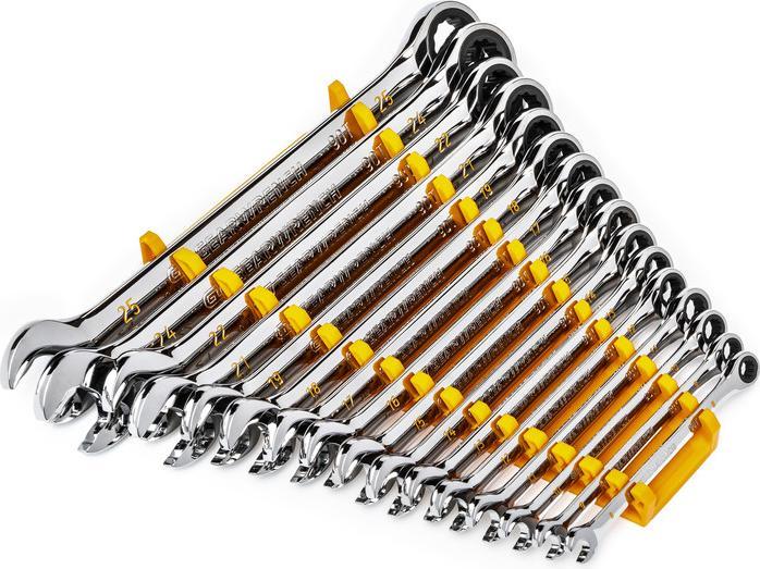 Actual product image Gear Wrench 12-kant Ratschen-Ringmaulschlüssel Satz, 90Z, 16-tlg.