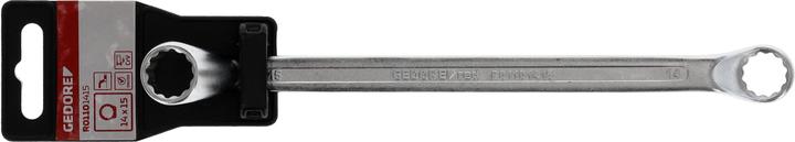 Actual product image Gedore Red red Double ring spanner, AF 14 x 15 mm, L 228 mm, chrome vanadium steel, silver (14 mm, 15 mm)