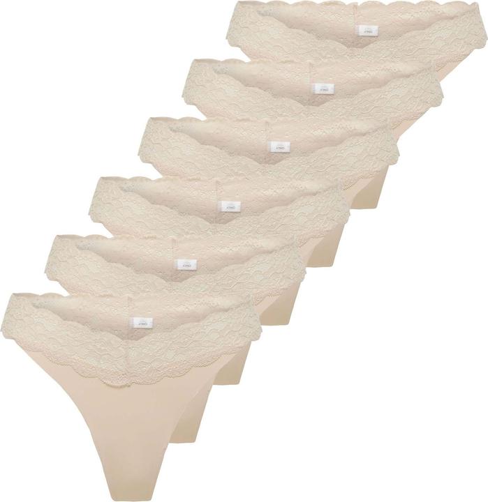 Produktbild Only Onlchloe Lace Thong 6p (S, 6er Pack)