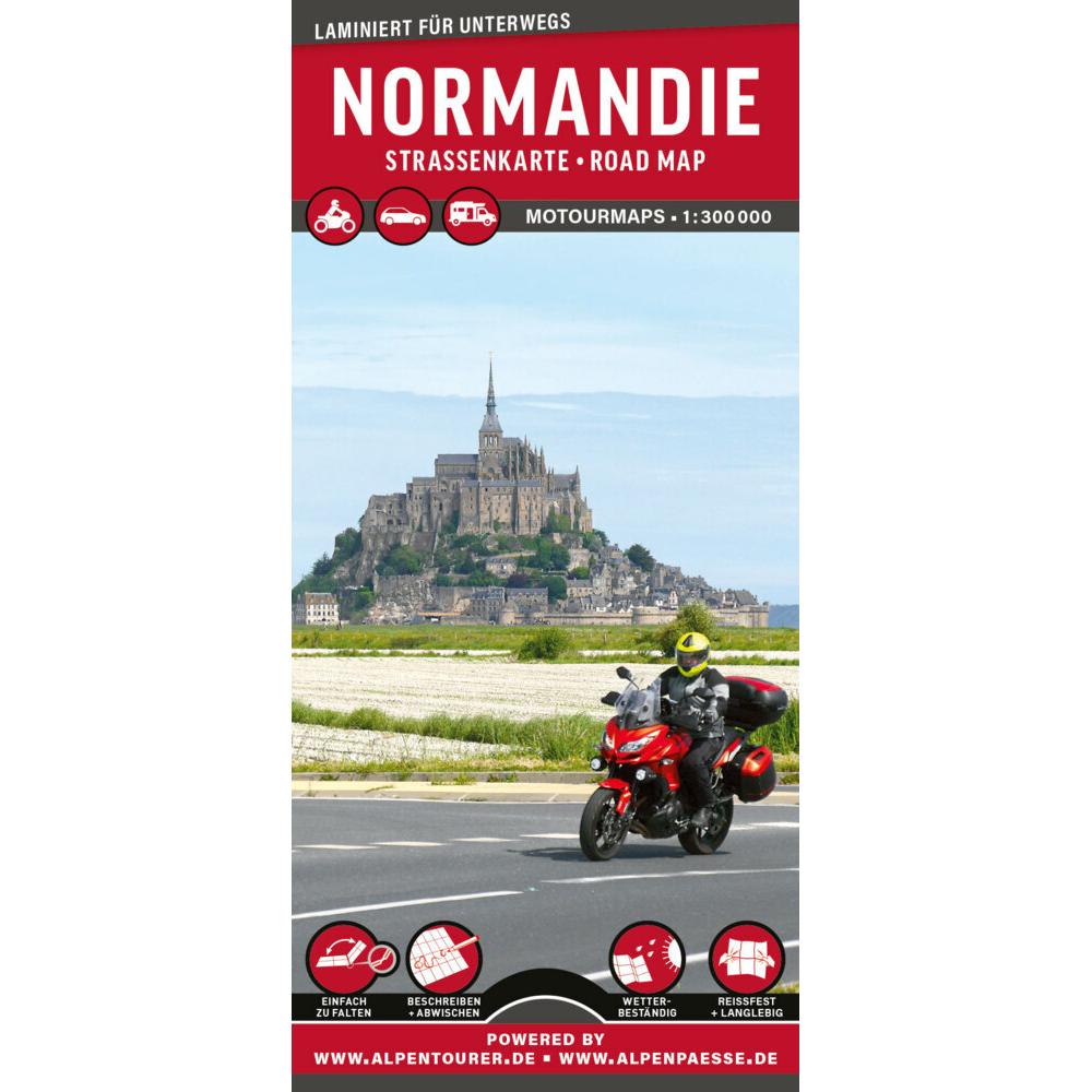 MoTourMaps Normandie 1:300.000, Landkarte