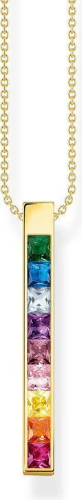 Immagine prodotto Thomas Sabo Catena di pietre colorate oro (Argento 925, 40 - 45 cm)
