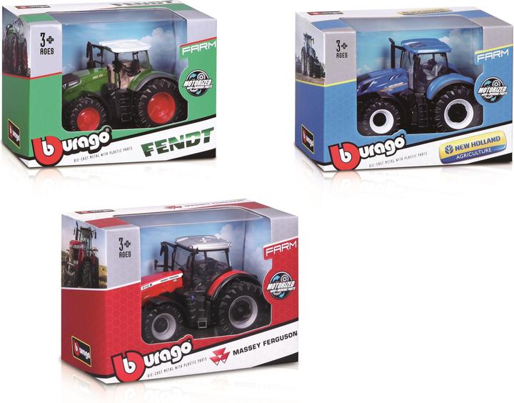 Produktbild Bburago 10cm farm tractor, assorted, 18-31610
